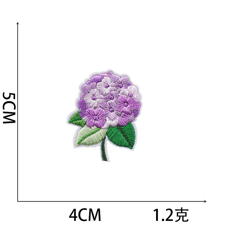 Iron-On Cute Lotus Flower Embroidery Patch