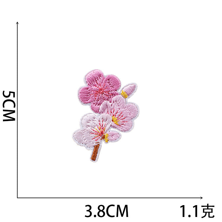 Iron-On Cute Lotus Flower Embroidery Patch