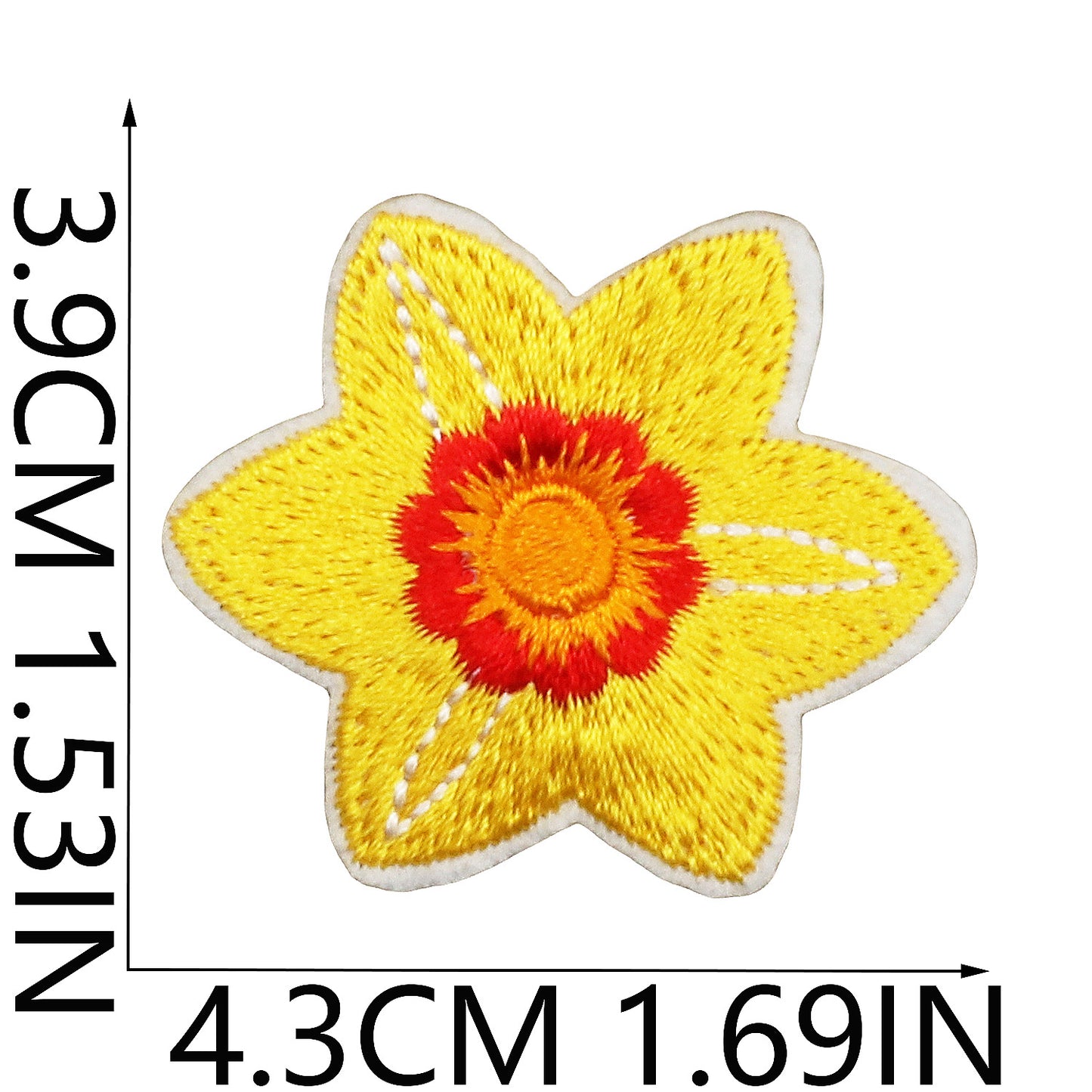 Iron-On Cute Exquisite Peony & Tulip Flower Embroidery Patch