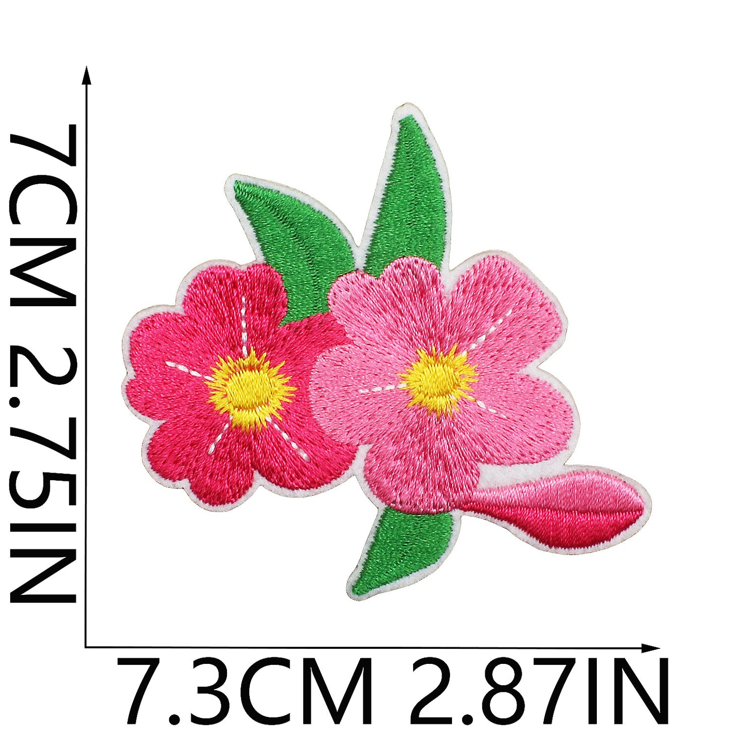 Iron-On Cute Exquisite Peony & Tulip Flower Embroidery Patch