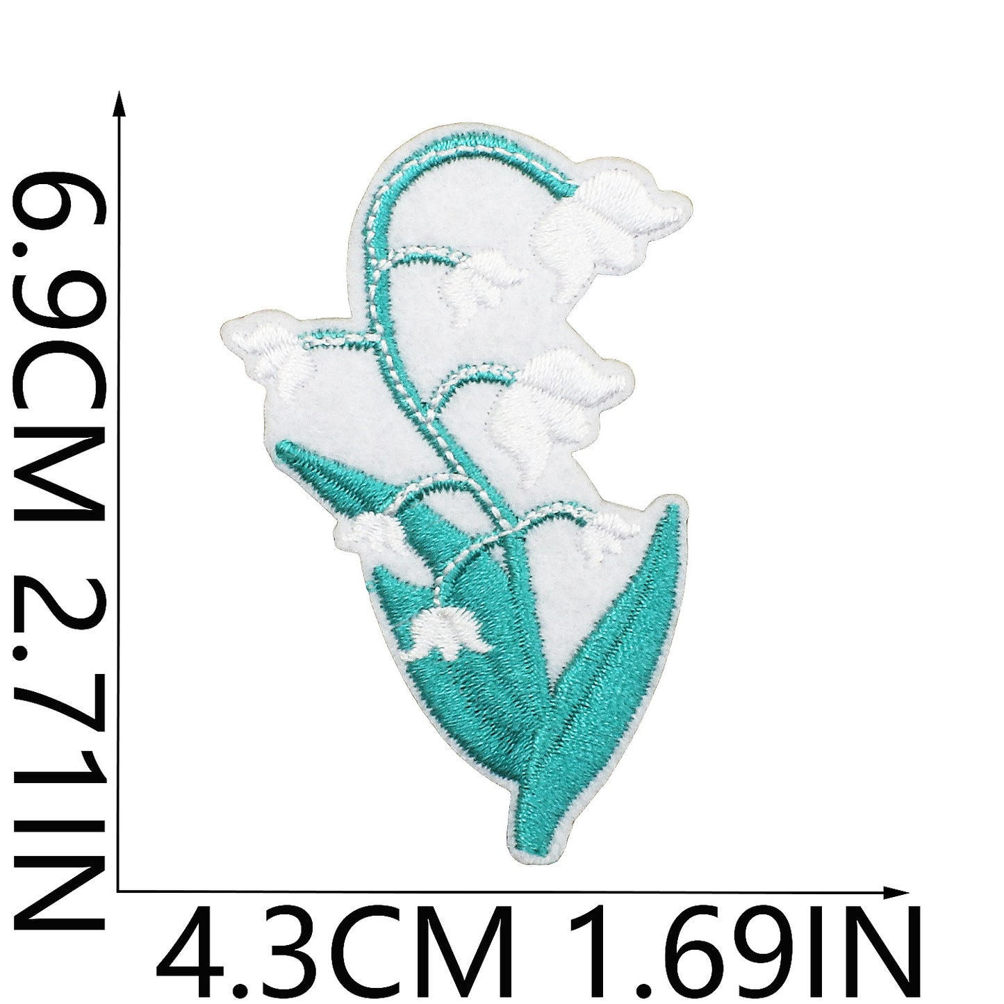 Iron-On Cute Exquisite Peony & Tulip Flower Embroidery Patch