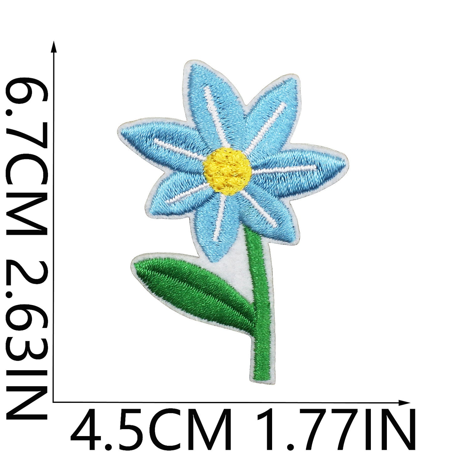 Iron-On Cute Exquisite Peony & Tulip Flower Embroidery Patch