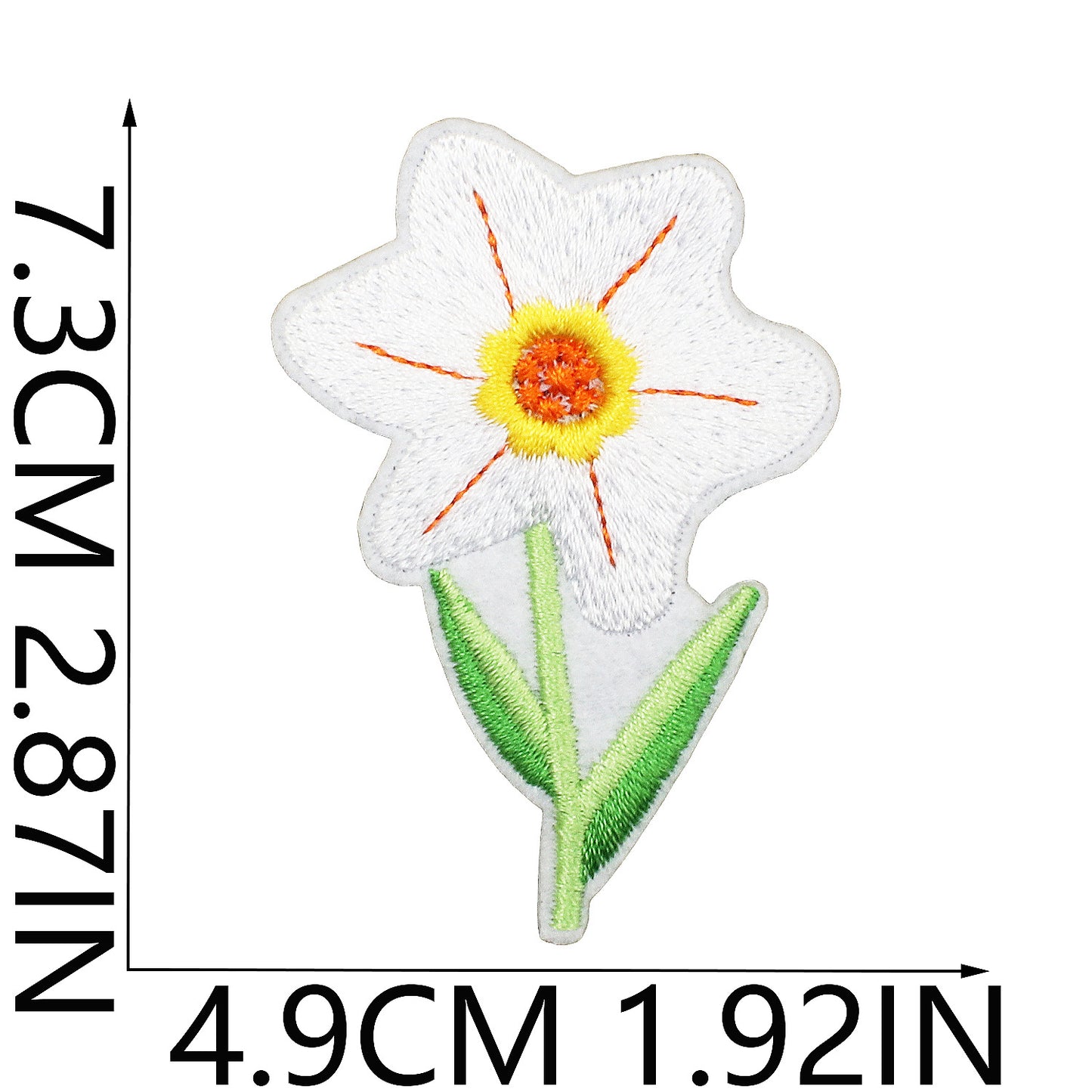 Iron-On Cute Exquisite Peony & Tulip Flower Embroidery Patch