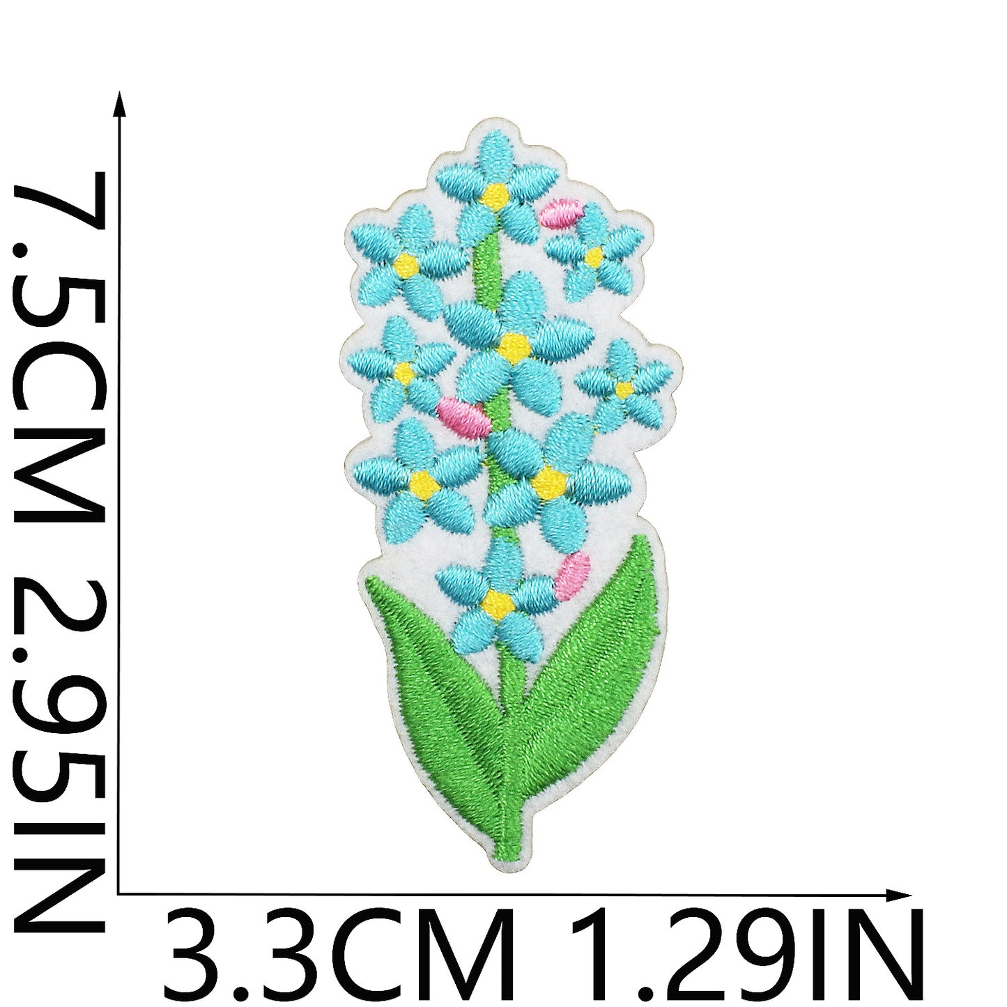 Iron-On Cute Exquisite Peony & Tulip Flower Embroidery Patch
