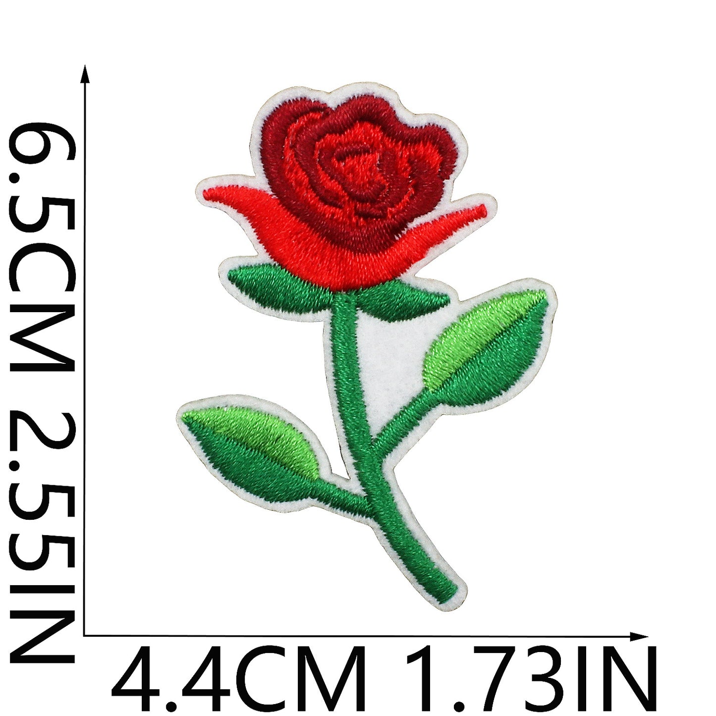 Iron-On Cute Exquisite Peony & Tulip Flower Embroidery Patch