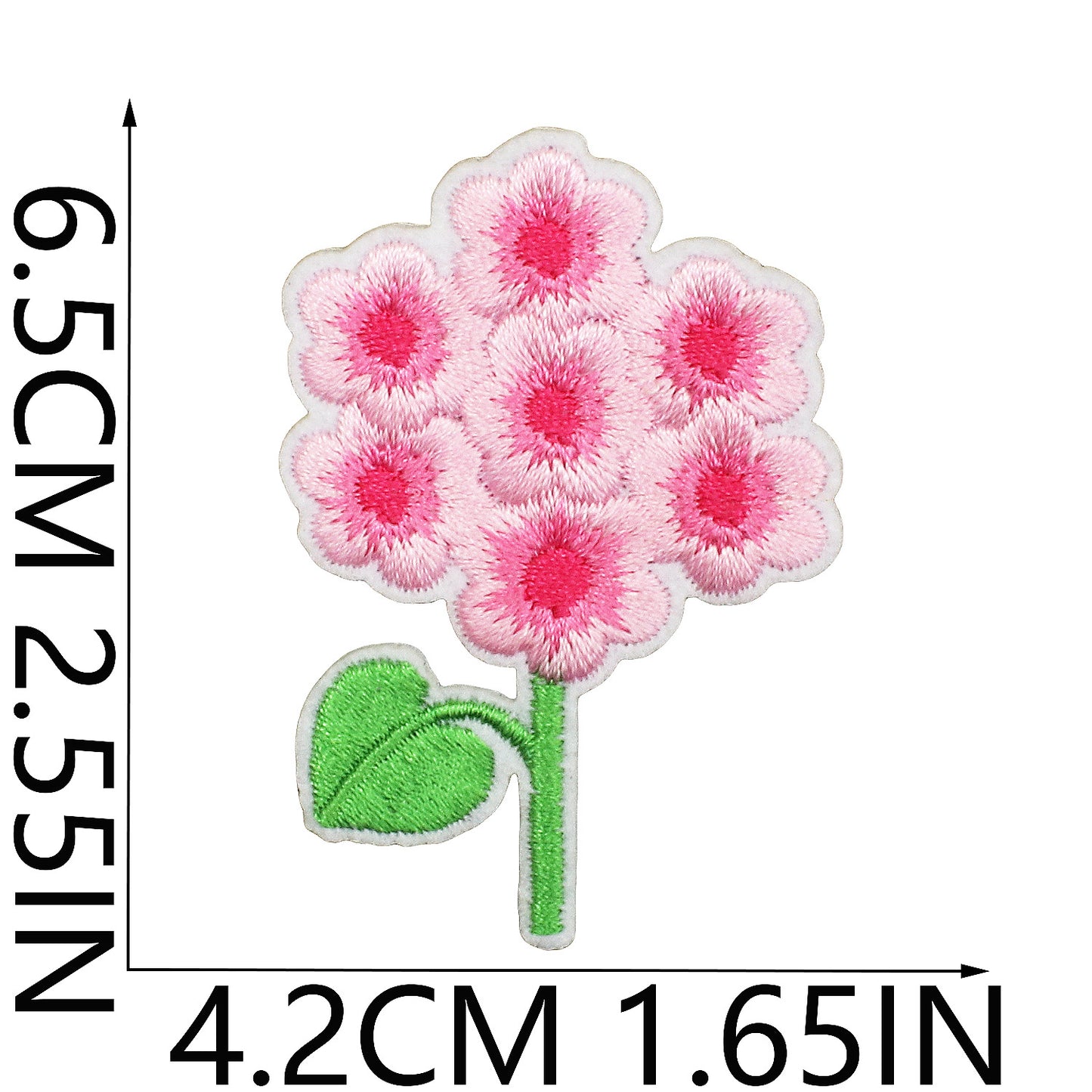 Iron-On Cute Exquisite Peony & Tulip Flower Embroidery Patch