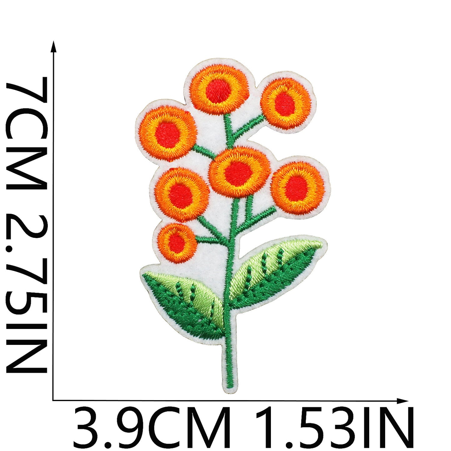 Iron-On Cute Exquisite Peony & Tulip Flower Embroidery Patch