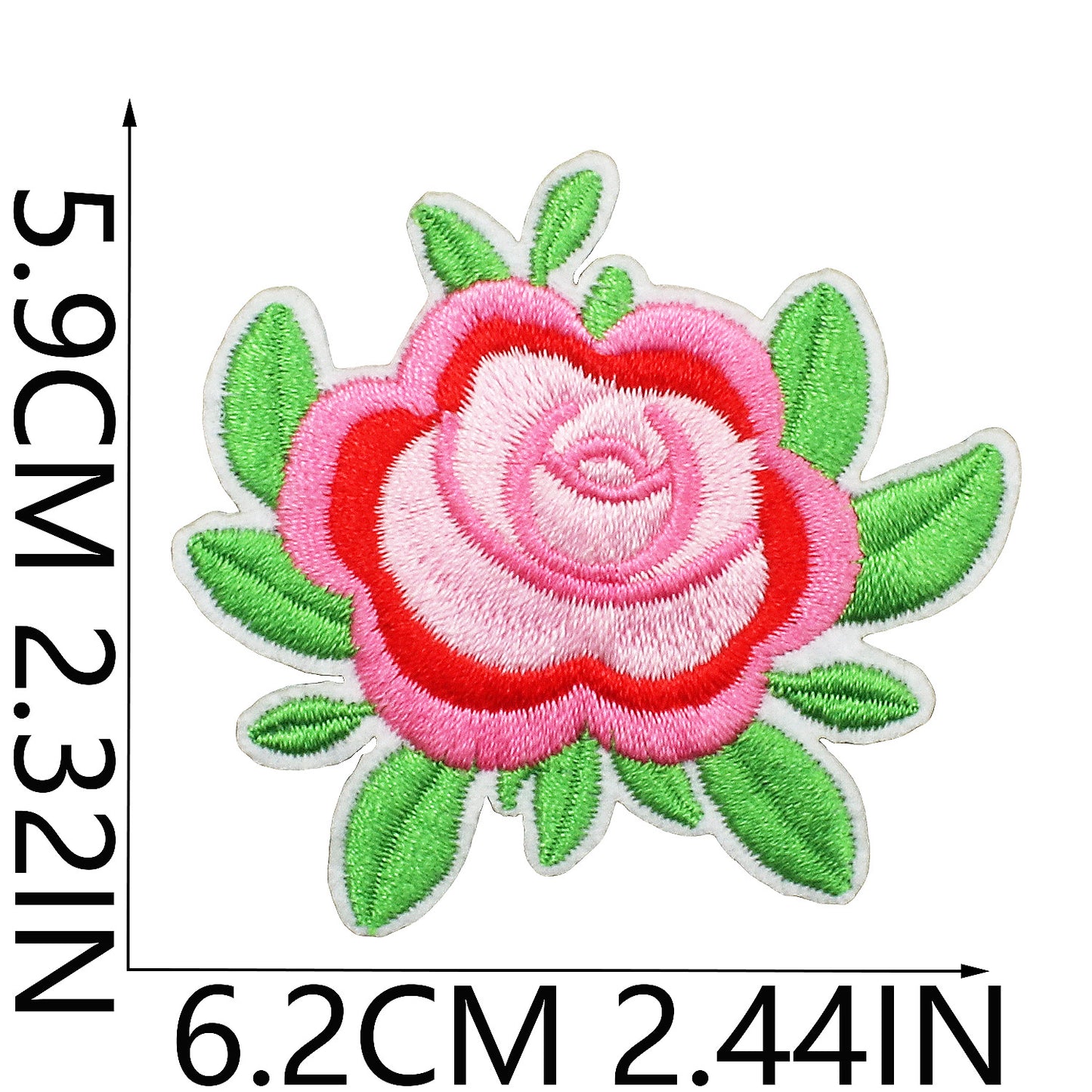 Iron-On Cute Exquisite Peony & Tulip Flower Embroidery Patch