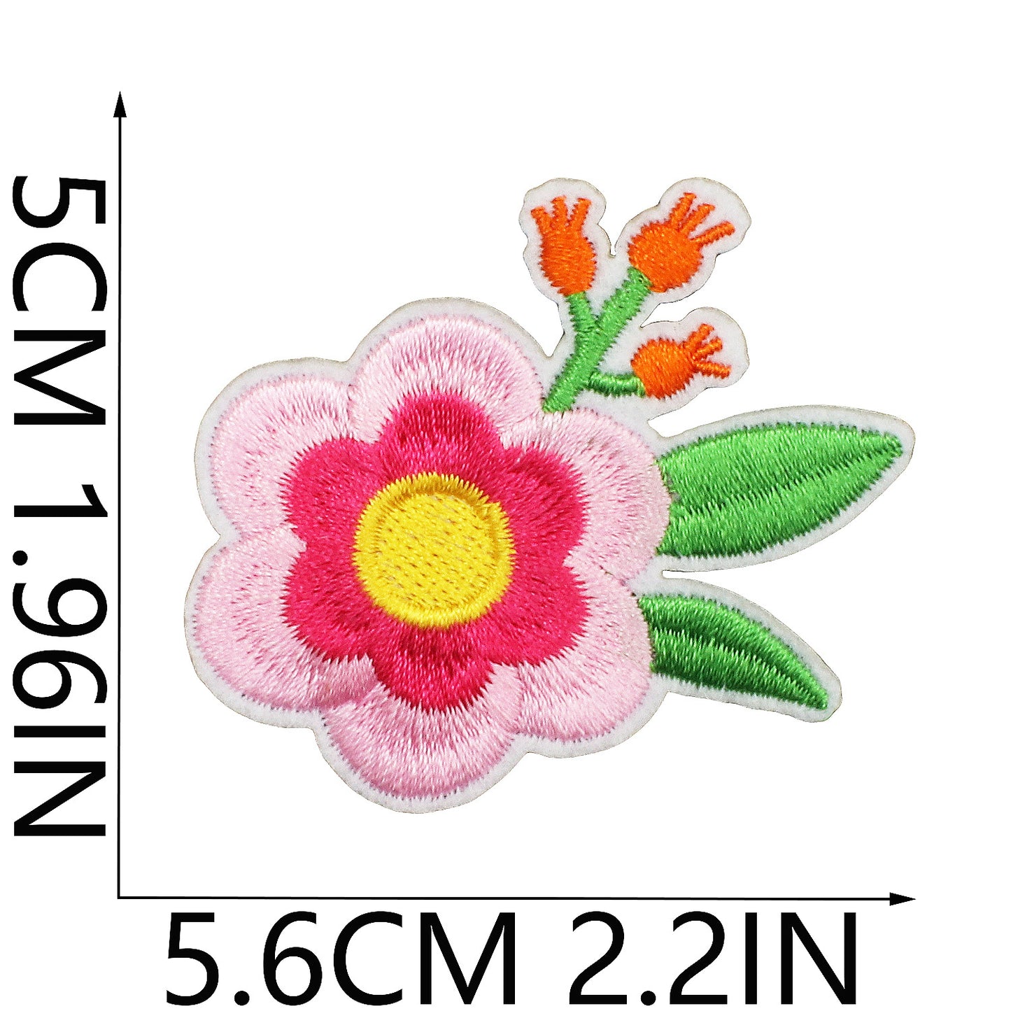 Iron-On Cute Exquisite Peony & Tulip Flower Embroidery Patch