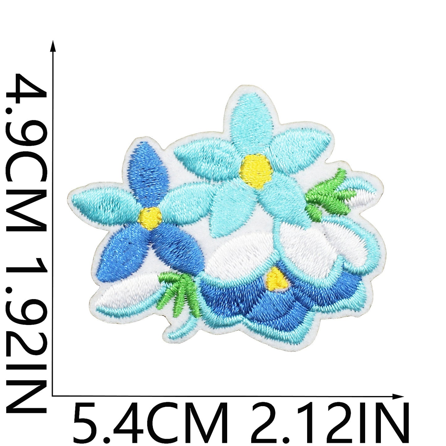 Iron-On Cute Exquisite Peony & Tulip Flower Embroidery Patch