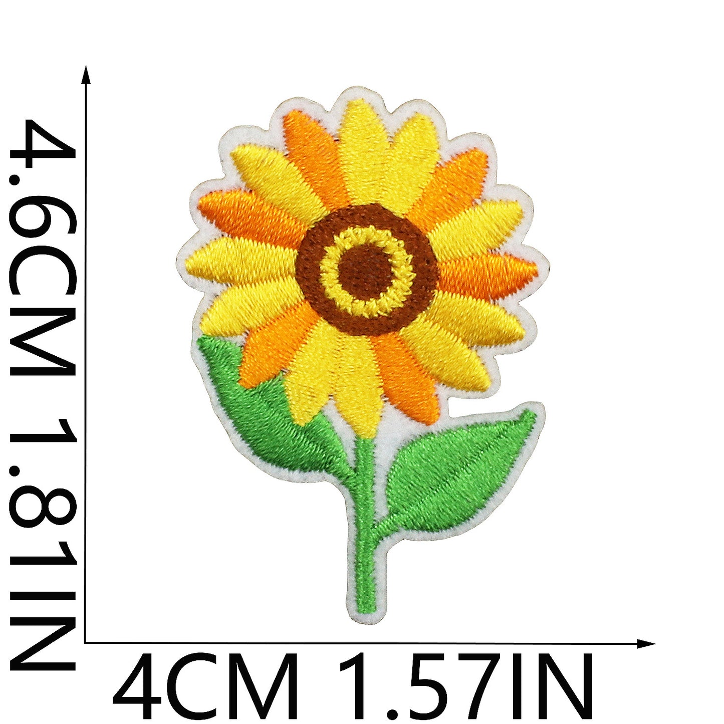 Iron-On Cute Exquisite Peony & Tulip Flower Embroidery Patch