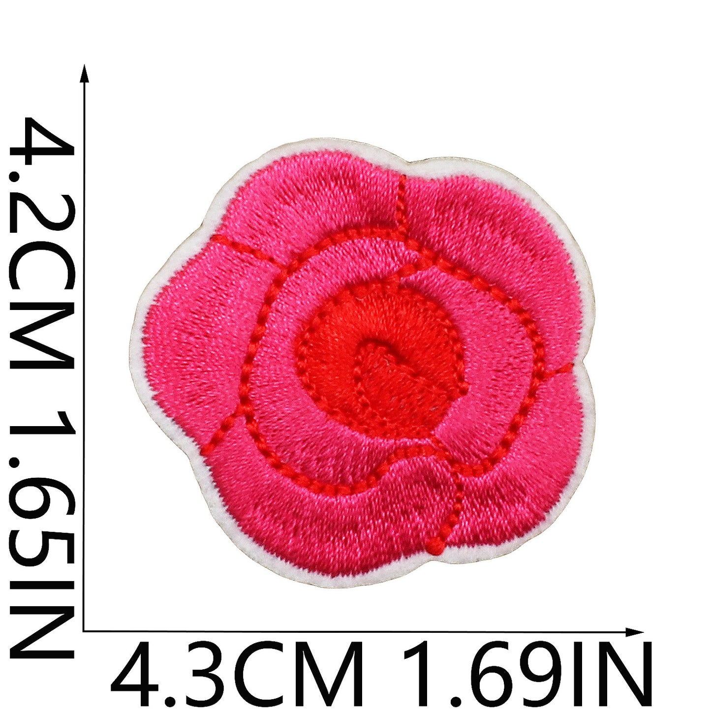 Iron-On Cute Exquisite Peony & Tulip Flower Embroidery Patch