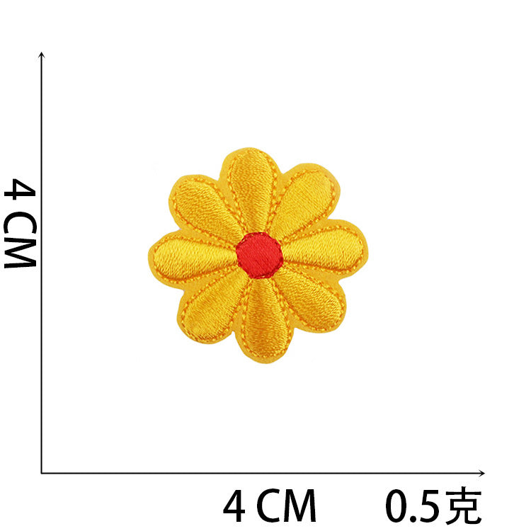 Iron-on Cute Flower Embroidered Patch