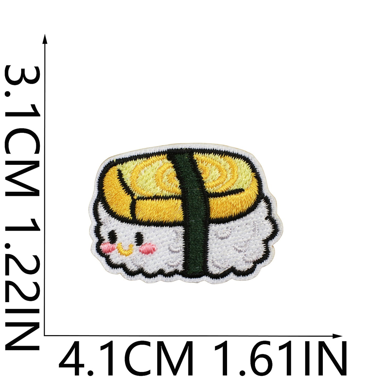 Iron-on Cute Mini Sushi Embroidered Patch