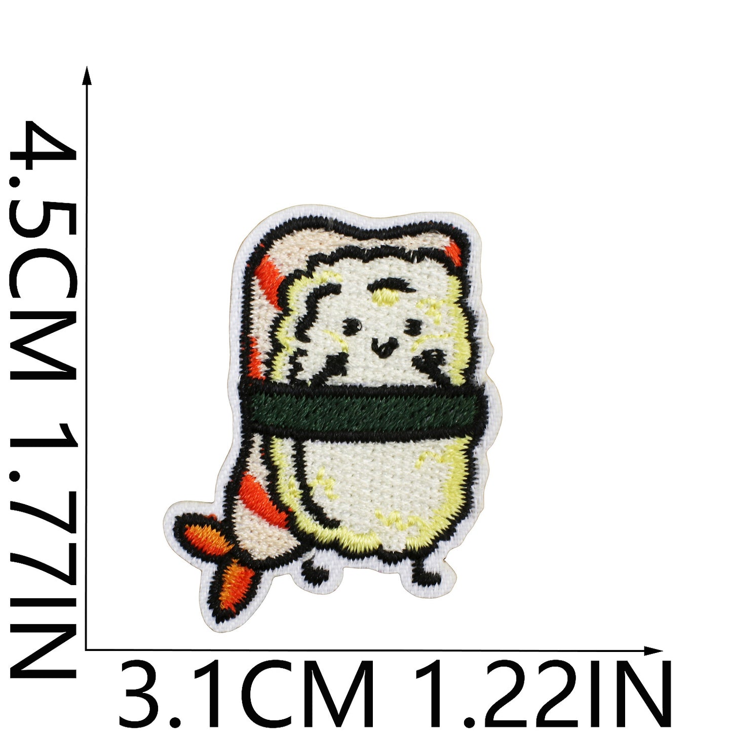 Iron-on Cute Mini Sushi Embroidered Patch
