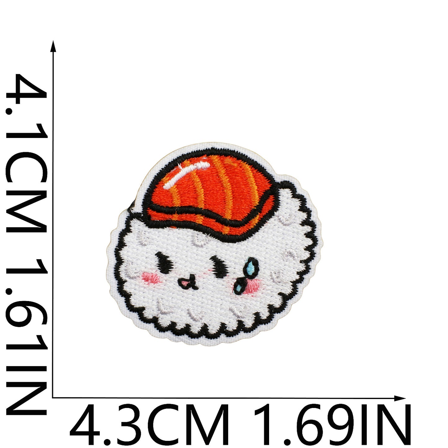 Iron-on Cute Mini Sushi Embroidered Patch