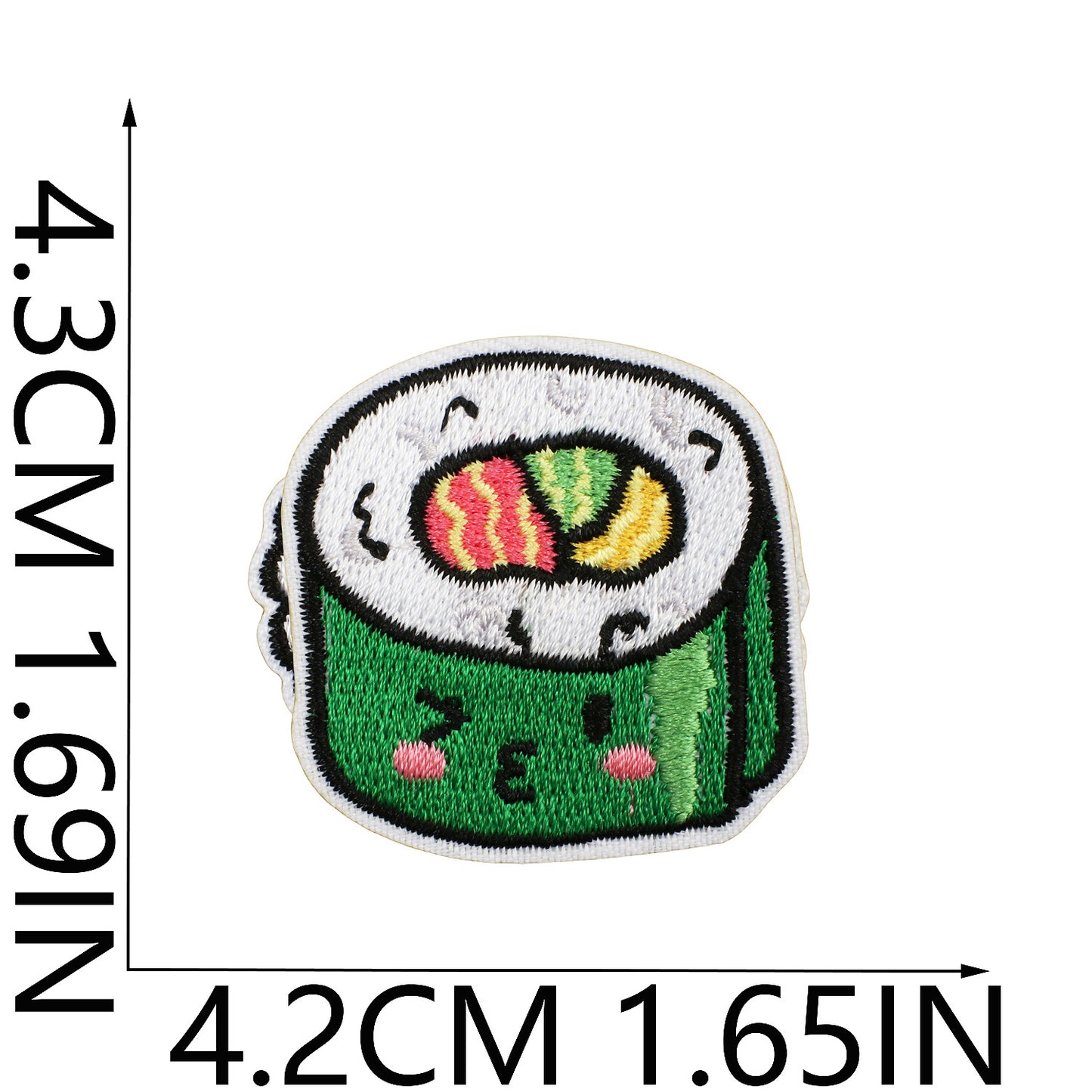 Iron-on Cute Mini Sushi Embroidered Patch