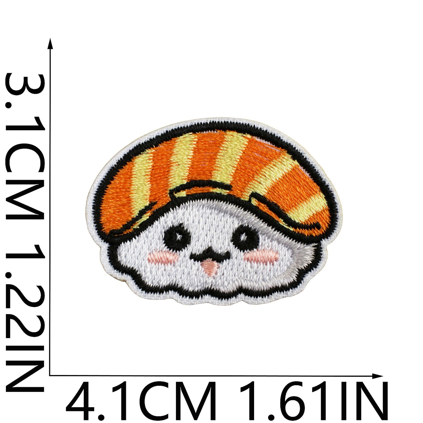 Iron-on Cute Mini Sushi Embroidered Patch