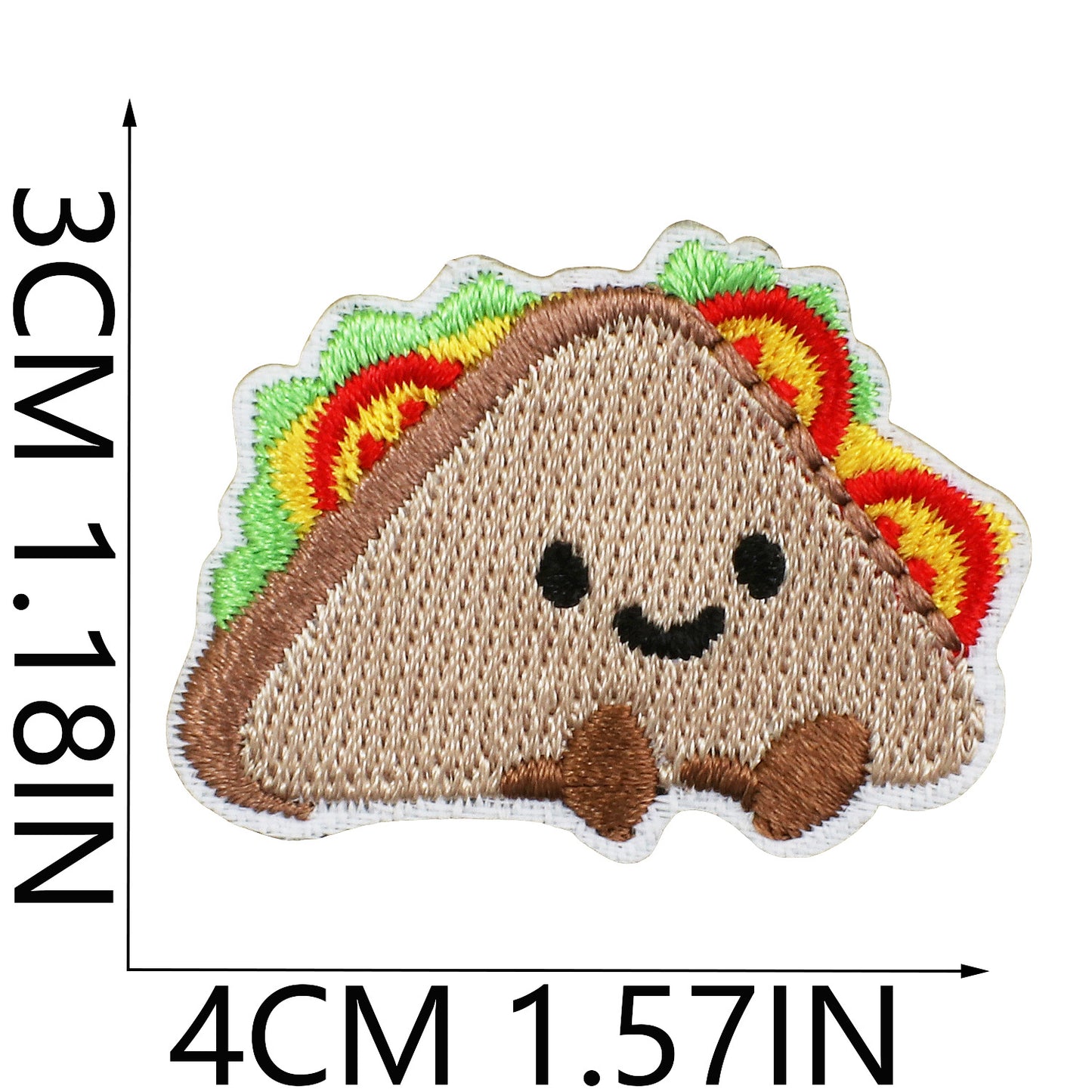 Iron-on Cute Food Embroidered Patch