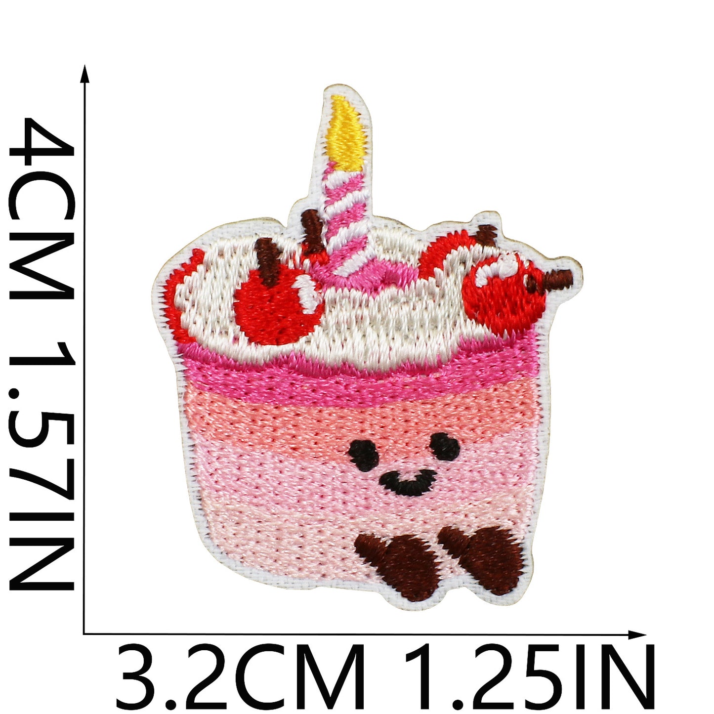 Iron-on Cute Food Embroidered Patch