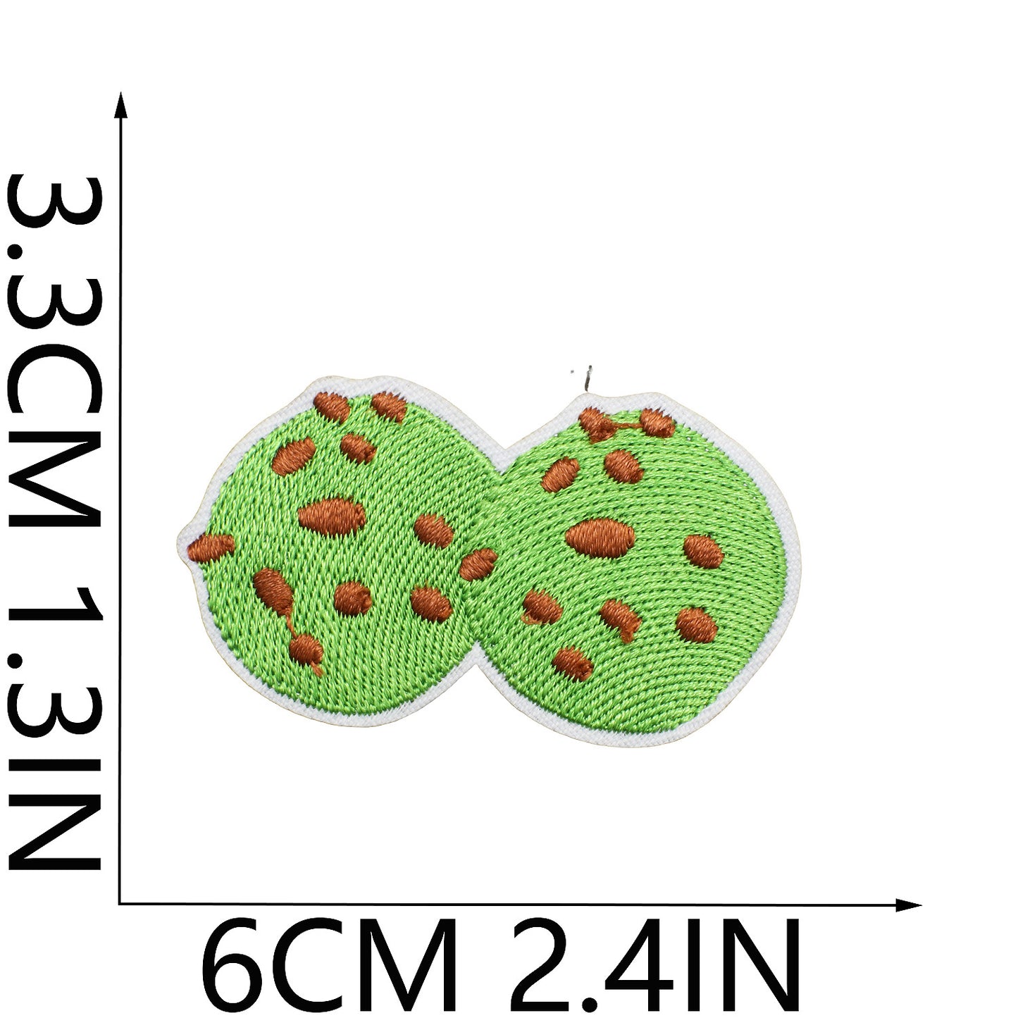 Iron-on Cute Matcha Tiramisu Dessert Embroidered Patch