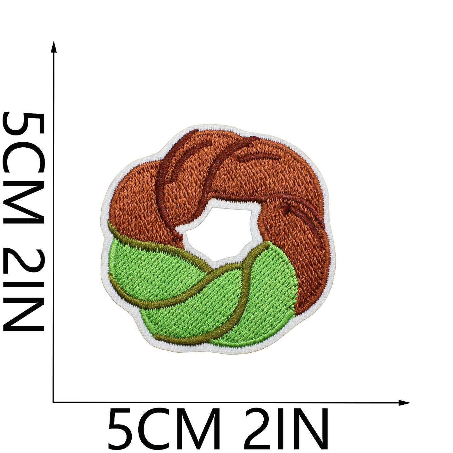 Iron-on Cute Matcha Tiramisu Dessert Embroidered Patch