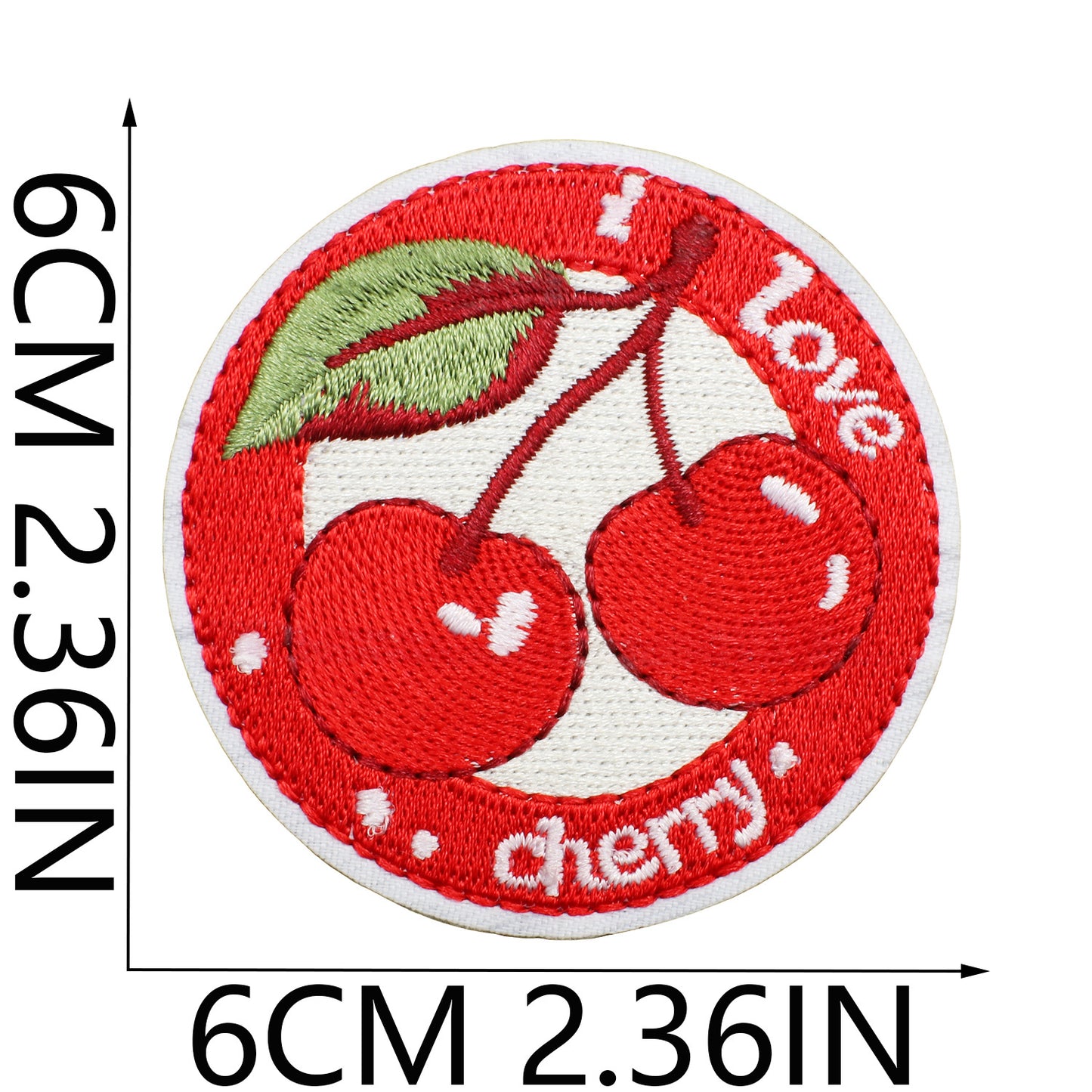 Iron-on Cute Cherry Embroidered Patch