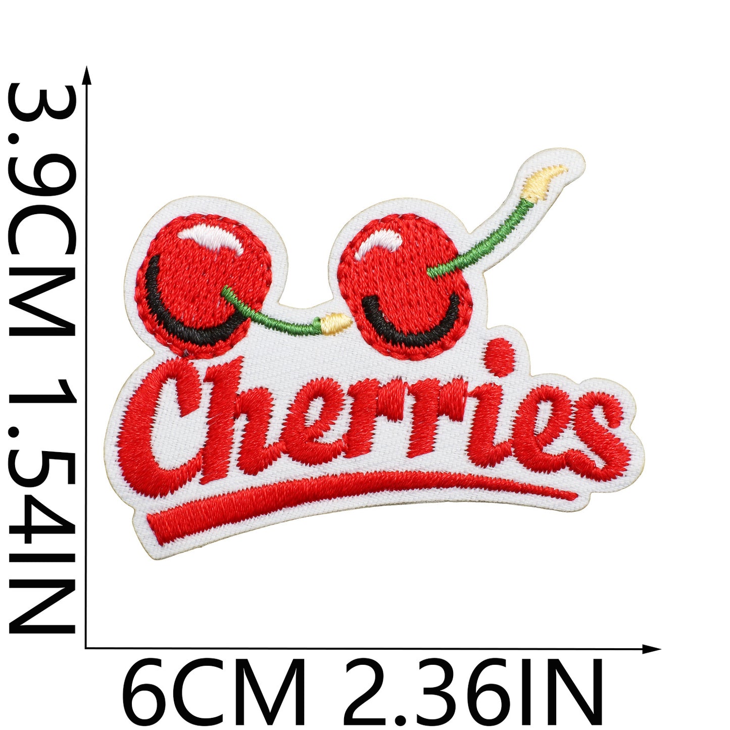 Iron-on Cute Cherry Embroidered Patch
