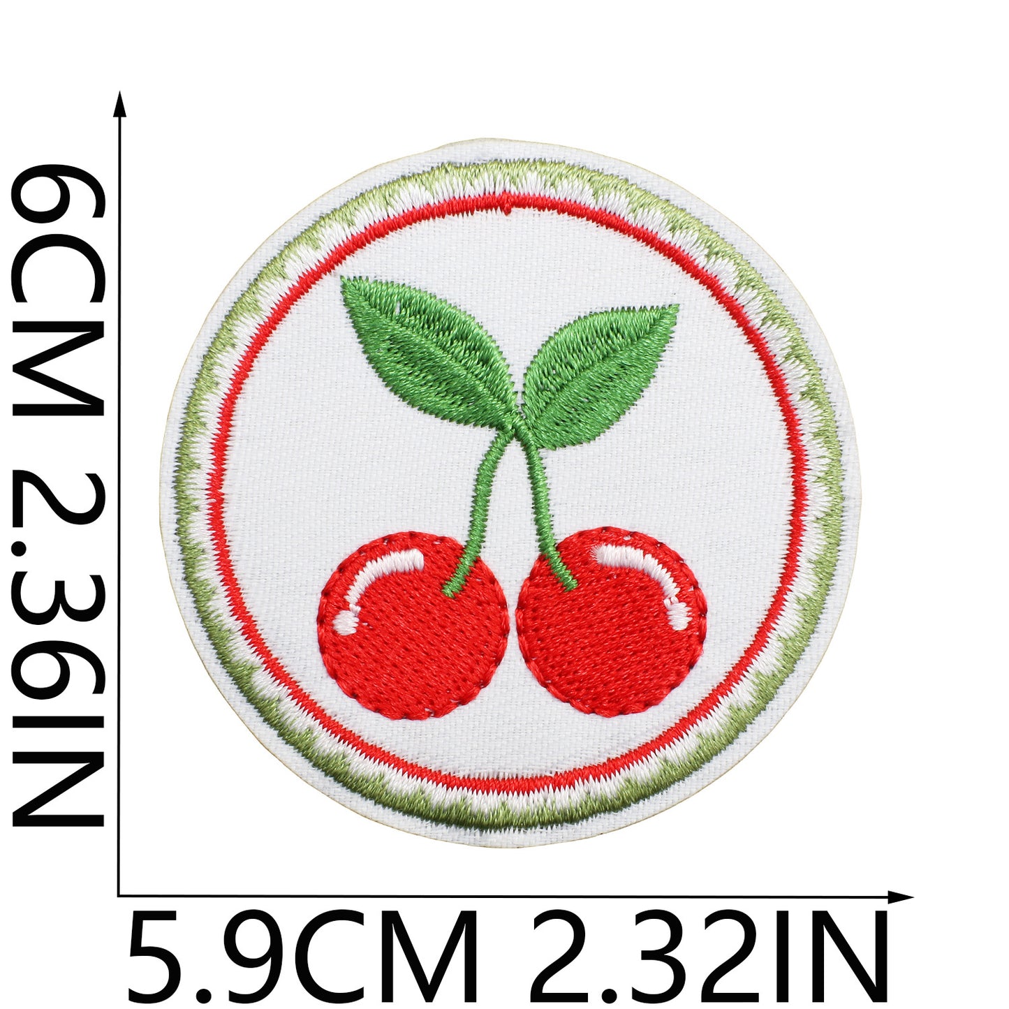 Iron-on Cute Cherry Embroidered Patch