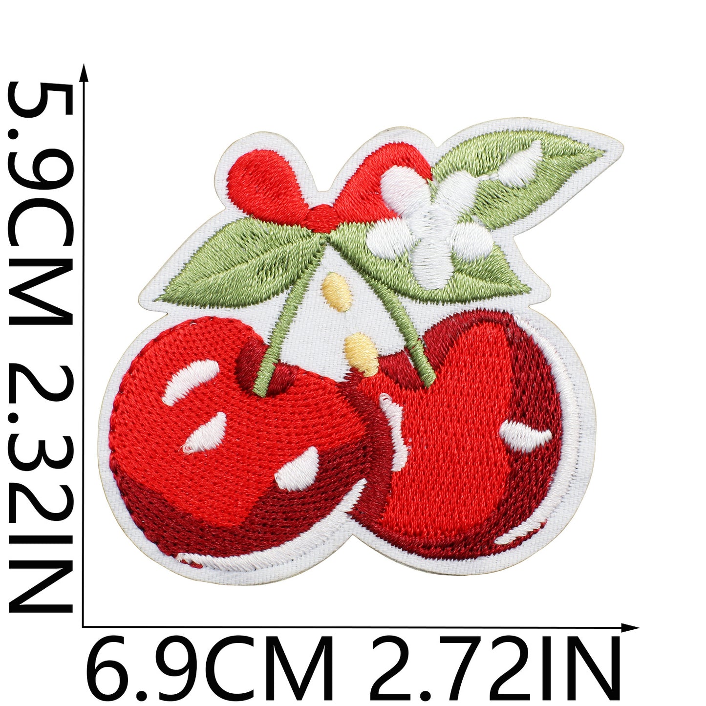 Iron-on Cute Cherry Embroidered Patch