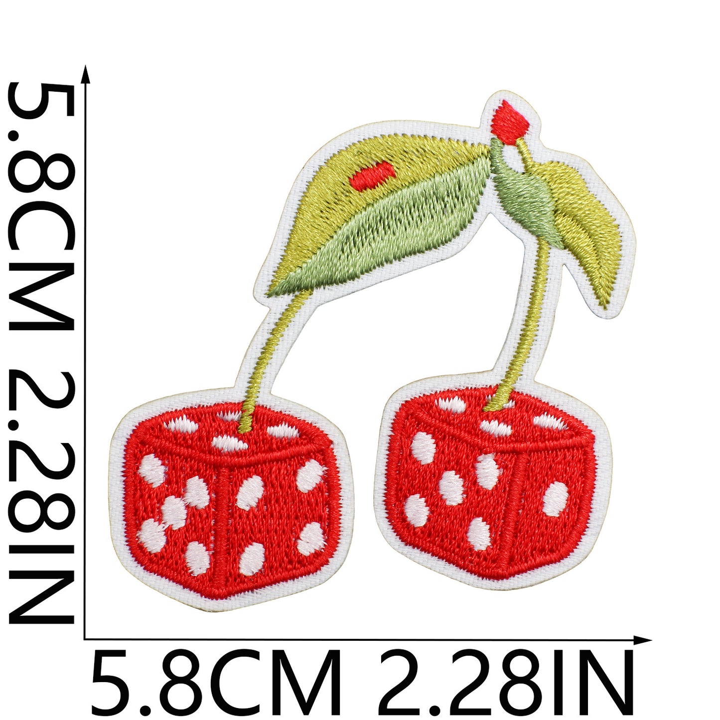 Iron-on Cute Cherry Embroidered Patch