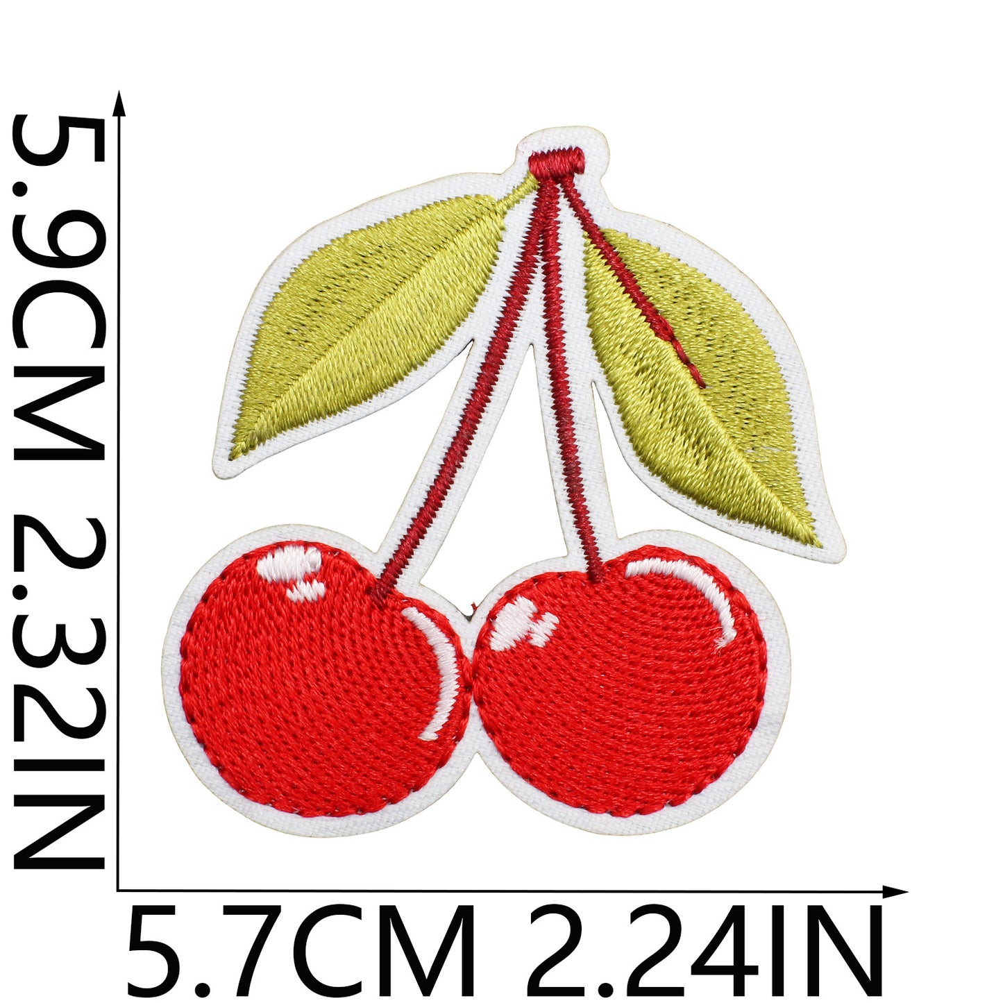 Iron-on Cute Cherry Embroidered Patch