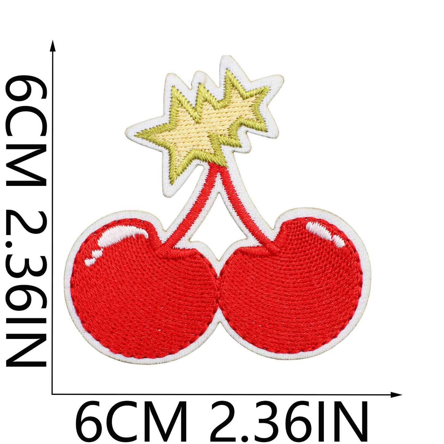 Iron-on Cute Cherry Embroidered Patch