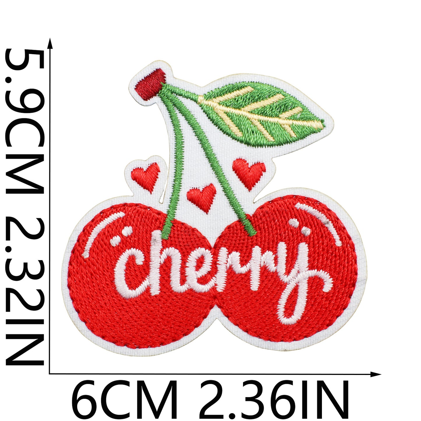 Iron-on Cute Cherry Embroidered Patch
