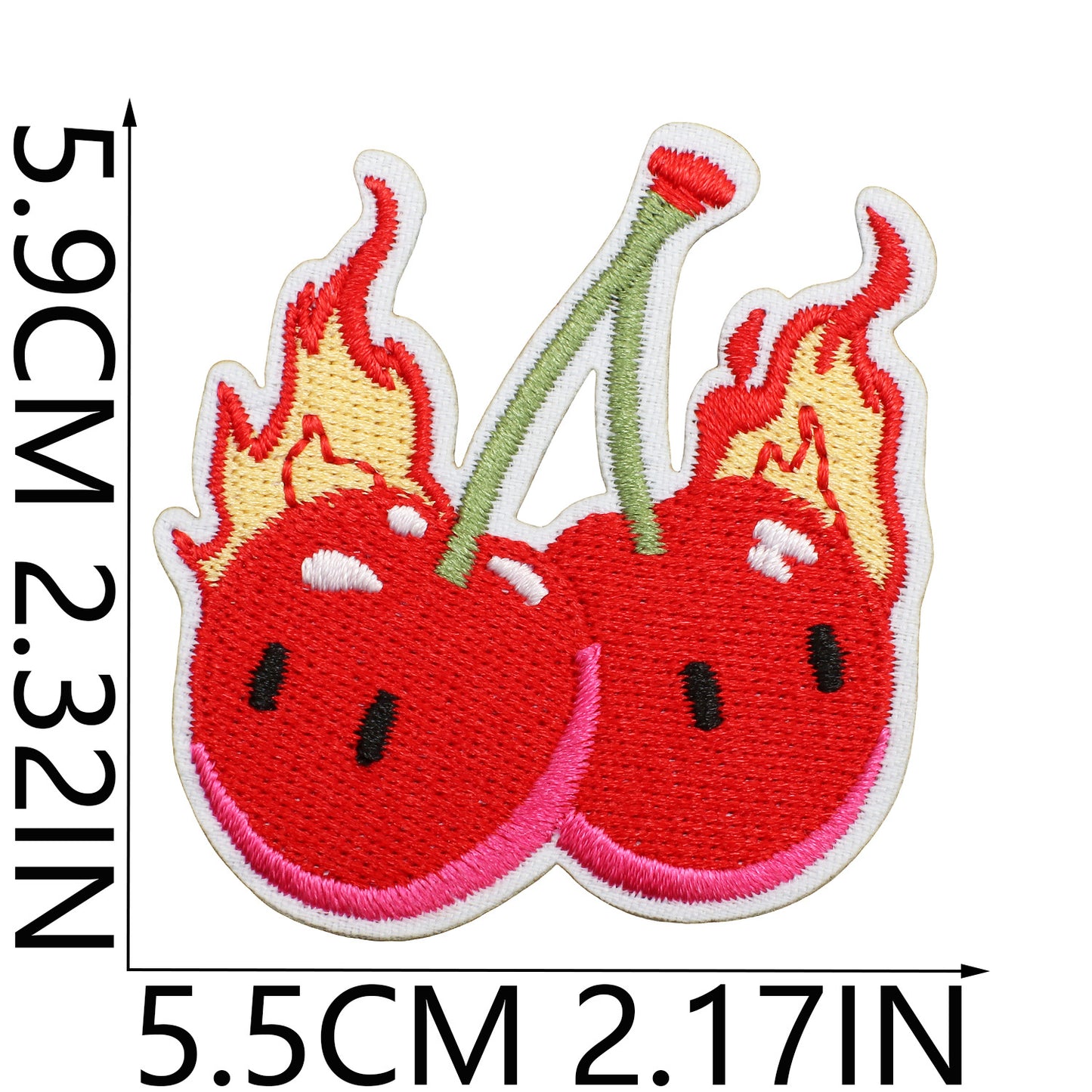 Iron-on Cute Cherry Embroidered Patch