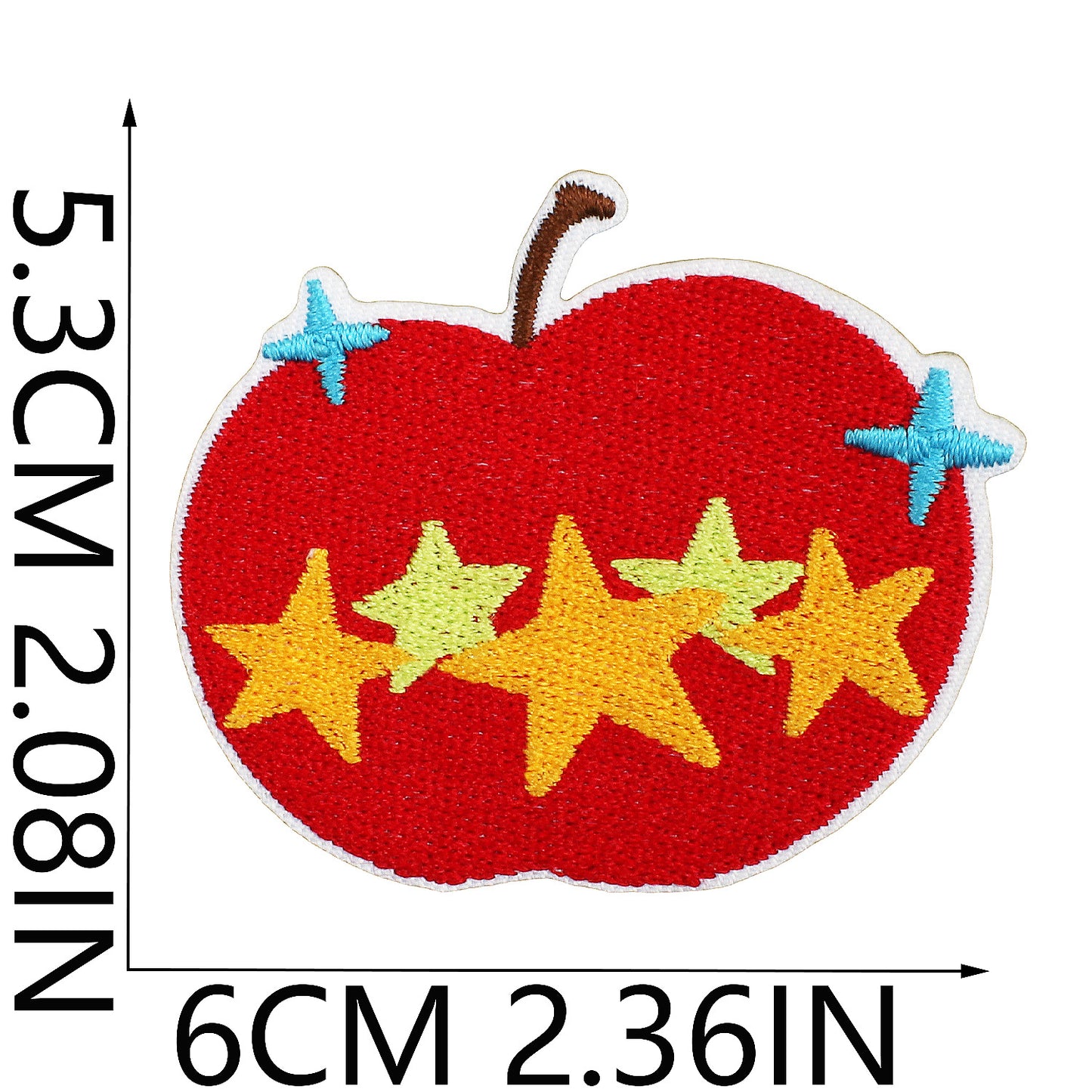 Iron-on Cute Apple Embroidered Patch