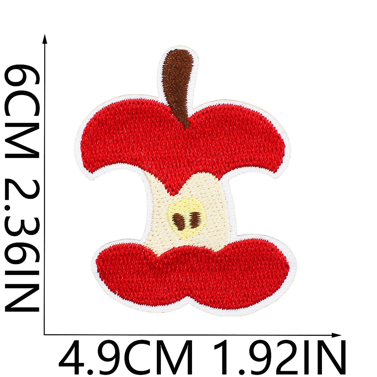 Iron-on Cute Apple Embroidered Patch