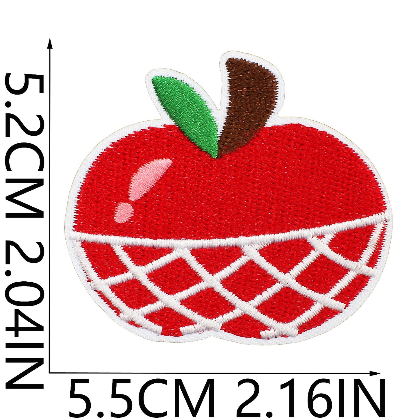 Iron-on Cute Apple Embroidered Patch