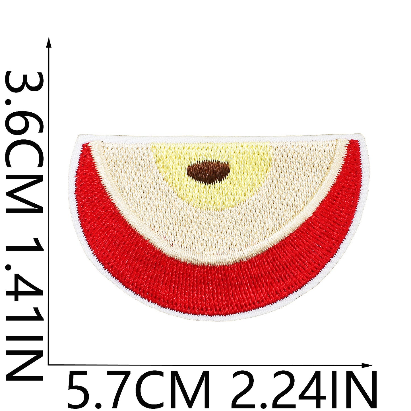 Iron-on Cute Apple Embroidered Patch
