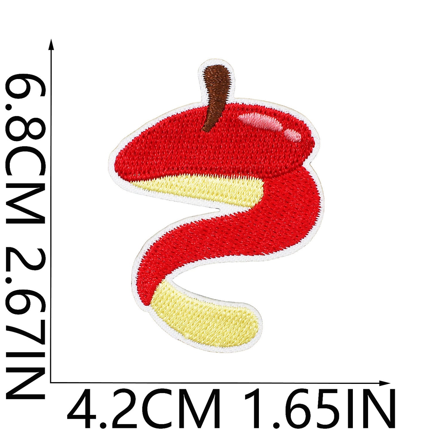 Iron-on Cute Apple Embroidered Patch