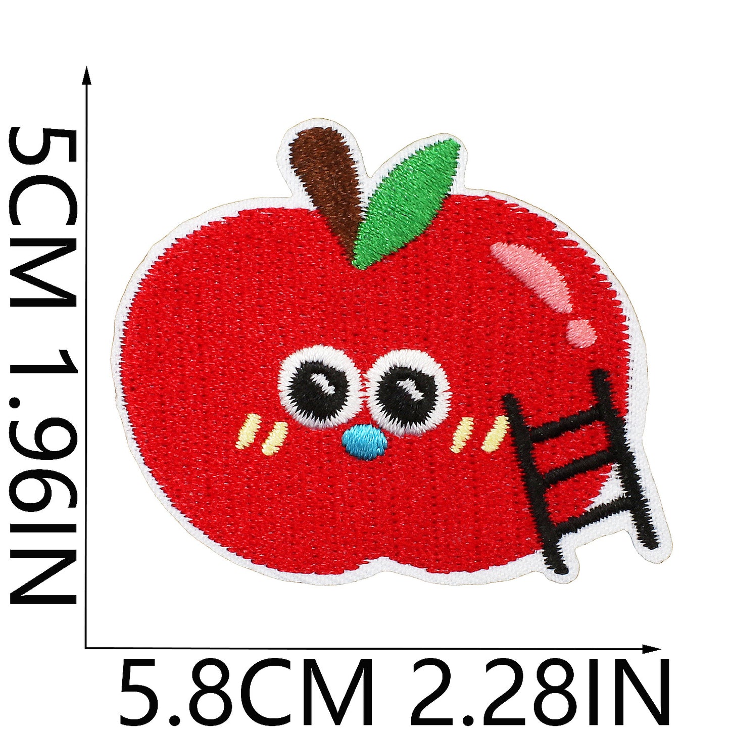 Iron-on Cute Apple Embroidered Patch