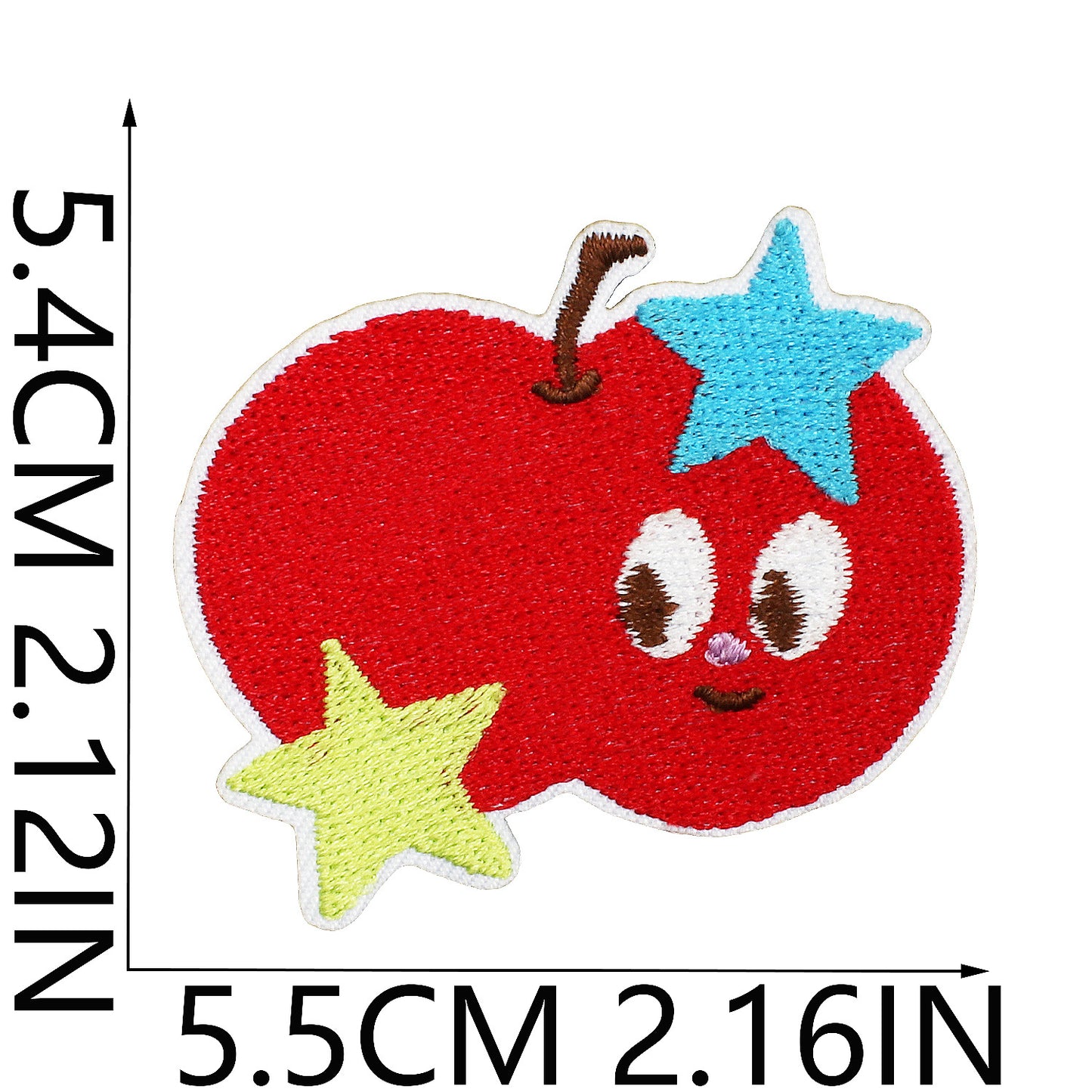 Iron-on Cute Apple Embroidered Patch