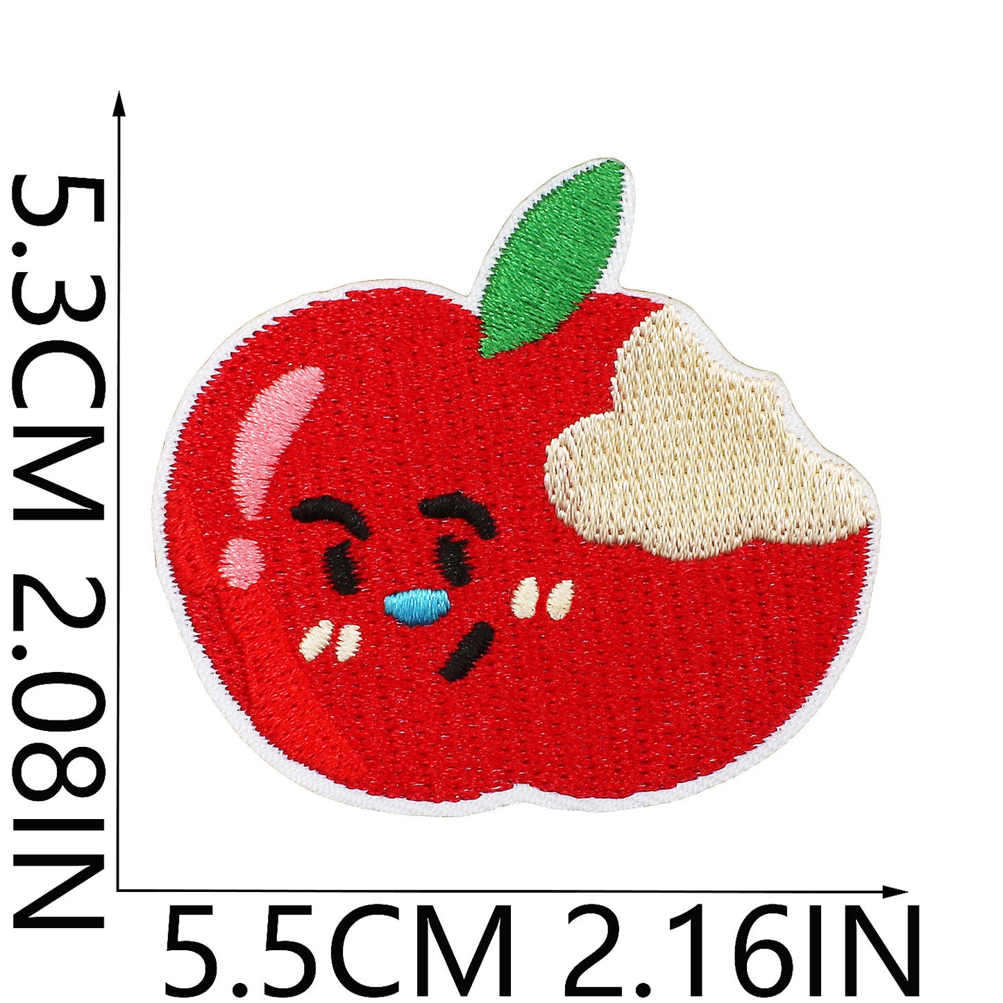 Iron-on Cute Apple Embroidered Patch