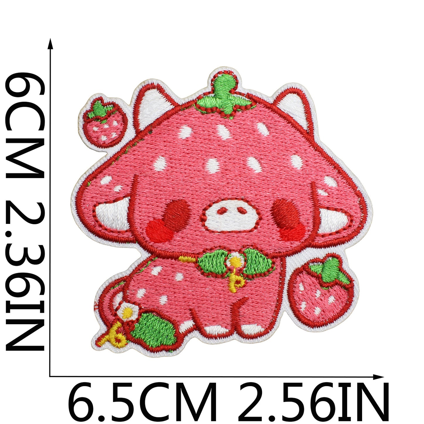 Iron-on Cute Strawberry Embroidered Patch
