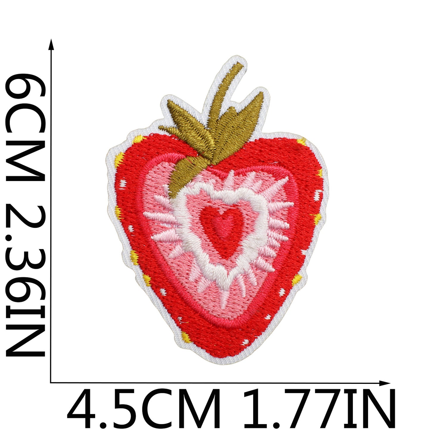 Iron-on Cute Strawberry Embroidered Patch