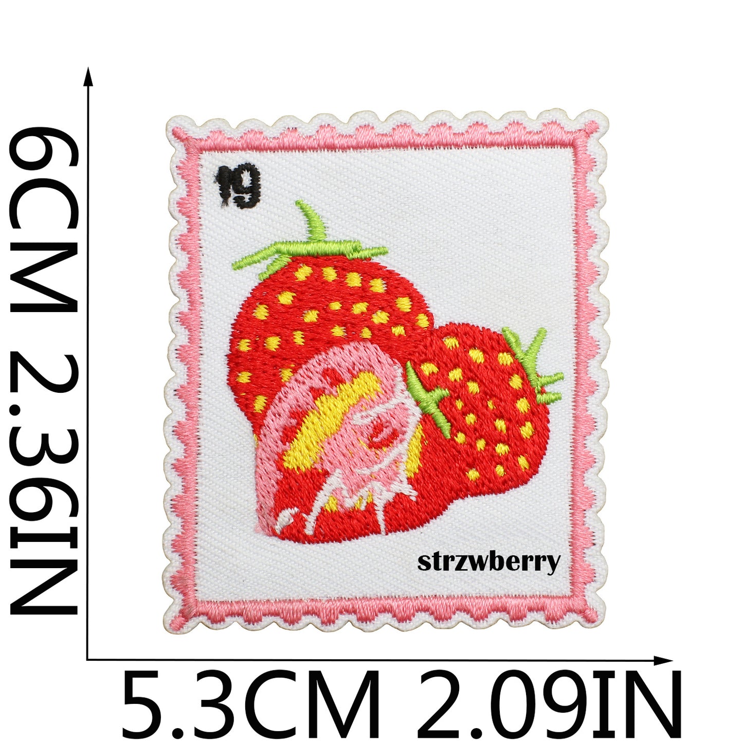 Iron-on Cute Strawberry Embroidered Patch
