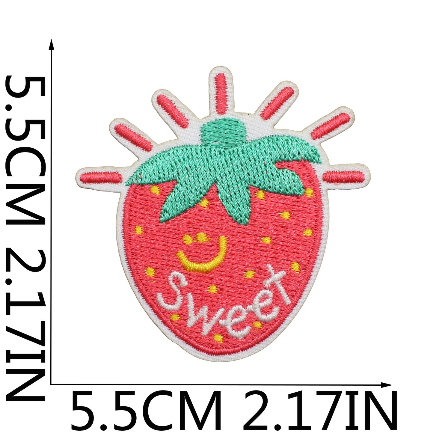 Iron-on Cute Strawberry Embroidered Patch