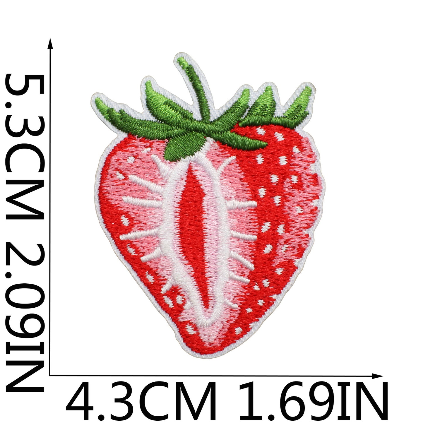 Iron-on Cute Strawberry Embroidered Patch