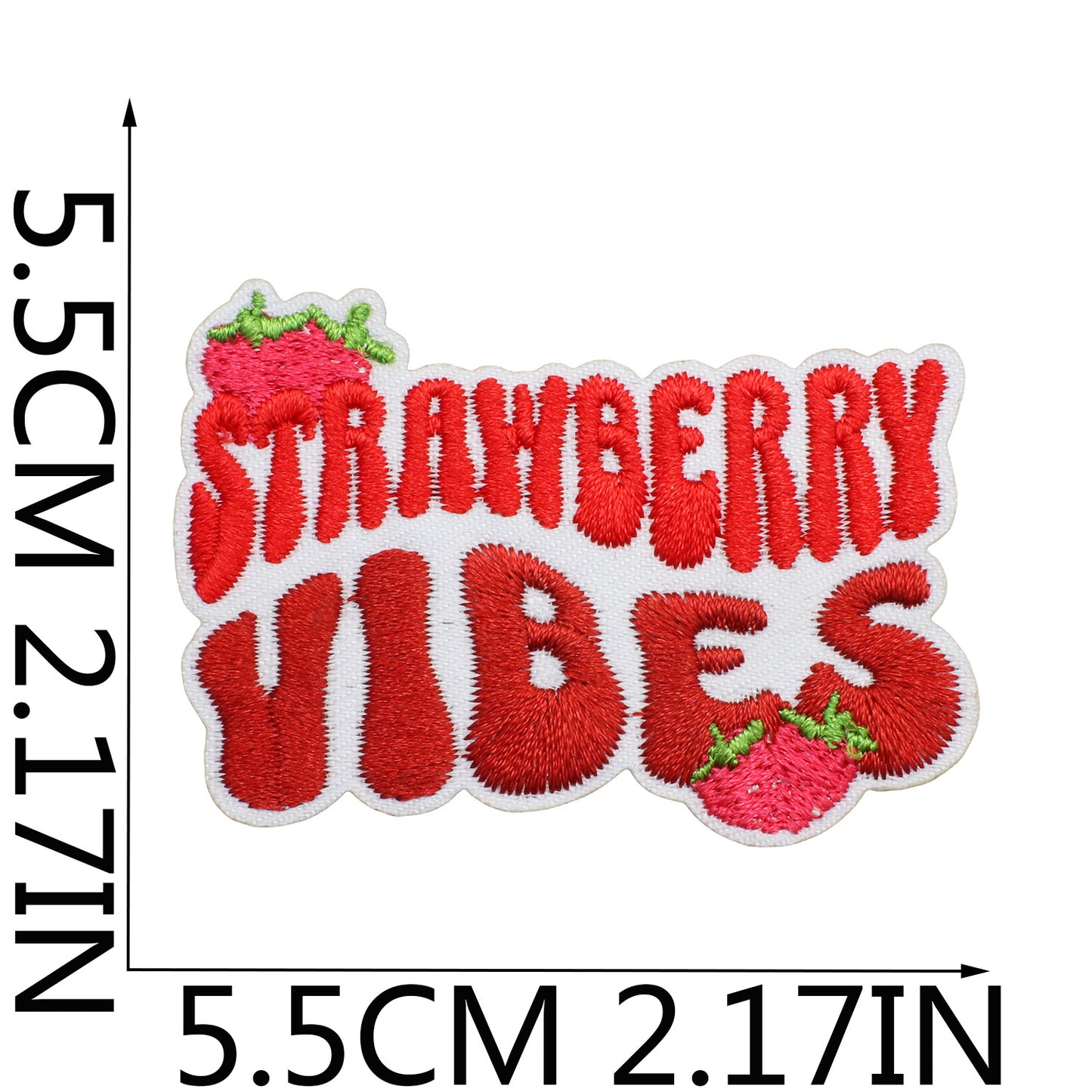 Iron-on Cute Strawberry Embroidered Patch