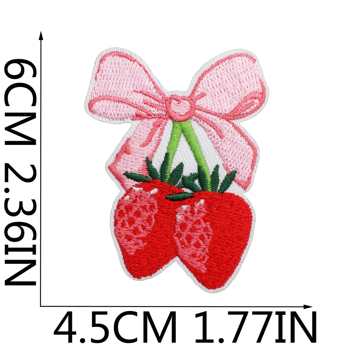 Iron-on Cute Strawberry Embroidered Patch